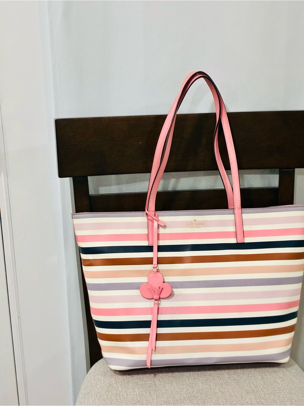 Kate spade Kelsey Tote striped shoulder bag Multi - Picture 3 of 9